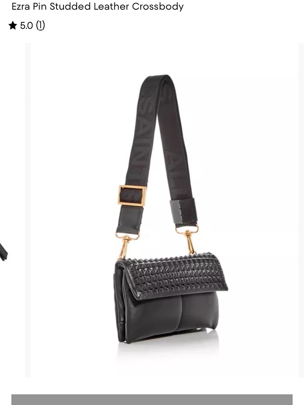 Allsaints Ezra Pin Studded Leather Crossbody - Black